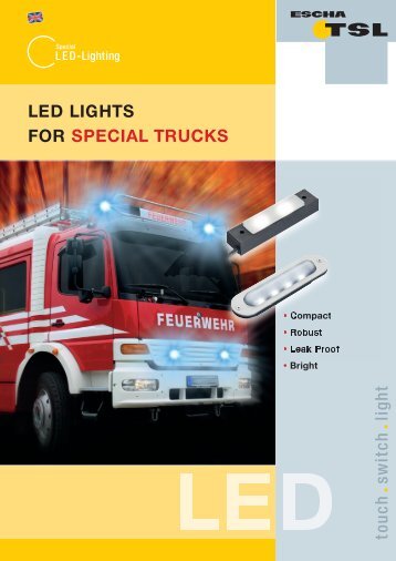 LED lights for special vehicles [.PDF-Datei] - Logo ESCHA TSL GmbH