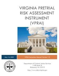 Virginia Pretrial Risk Assessment Instrument (VPRAI)