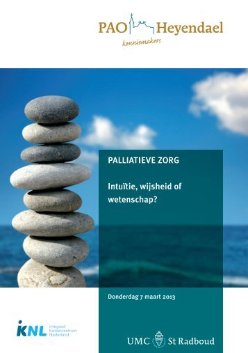 Flyer Palliatieve zorg - Intuïtie, wijsheid of wetenschap?