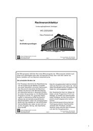 Rechnerarchitektur - Technische Informatik an der Universität Frankfurt