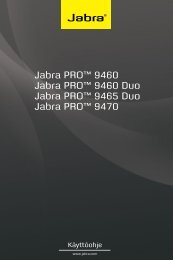 Jabra PRO™ 9460 Jabra PRO™ 9460 Duo Jabra PRO™ 9465 Duo ...