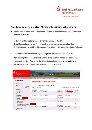 Anleitung zum erfolgreichen Abruf der Kreditkartenabrechnung