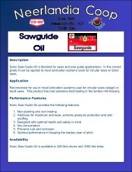 Description Sonic Saw Guide Oil is blended for ... - Neerlandia Co-op