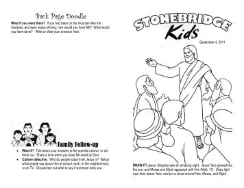 Children's Sermon Notes