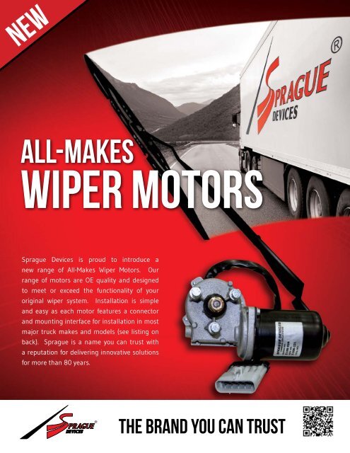 All-Makes Wiper Motors - Commercial Vehicle Group, Inc.