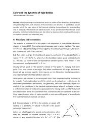 Euler and the dynamics of rigid bodies - UPC