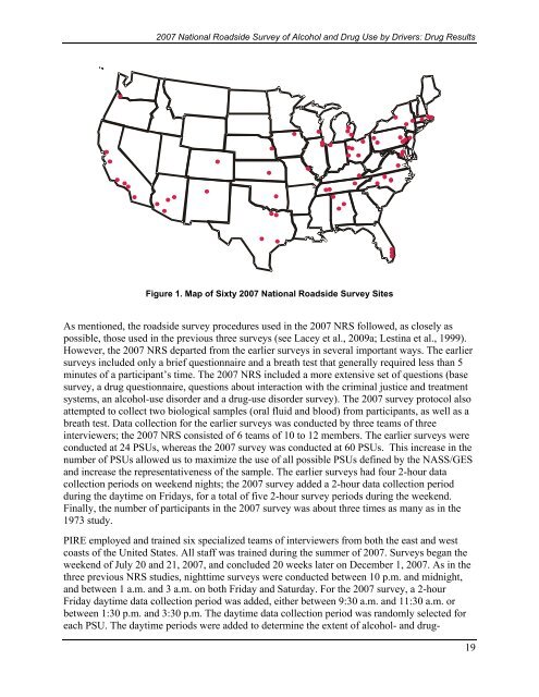 2007 National Roadside Survey of Alcohol and Drug Use by Drivers