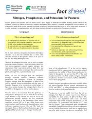 Nitrogen, Phosphorous, and Potassium for Pastures