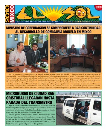 microbuses de ciudad san cristobal llegaran ... - ElsoldeMixco.com