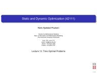 Static and Dynamic Optimization (42111)