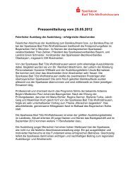 Pressemitteilung vom 25.05.2012 - Sparkasse Bad Tölz ...