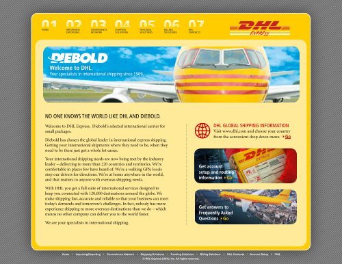 Welcome to DHL. - Diebold