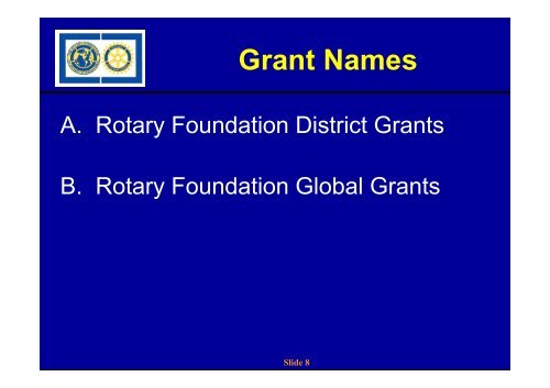 The Rotary Foundation's Future Vision Plan - ROTARY CLUB ...