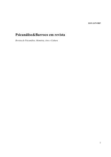 Revista v.8, n.2 Completa - PsicanÃ¡lise & Barroco