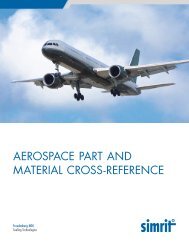 AEROSPACE PART AND MATERIAL CROSS-REFERENCE - Simrit