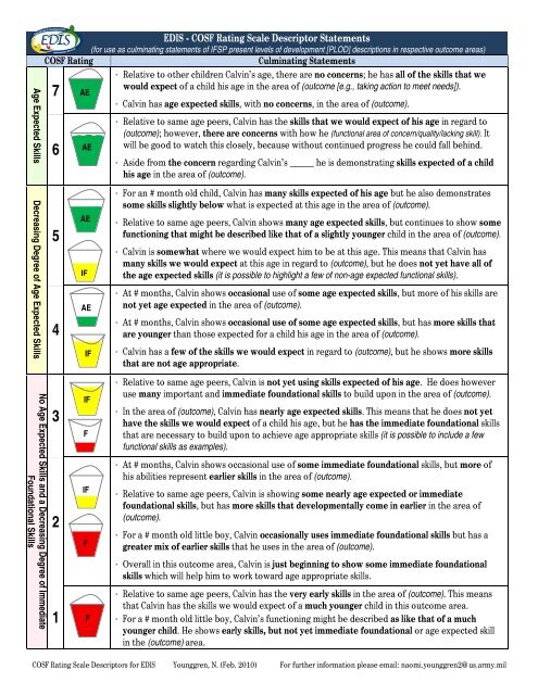 COSF Rating Scale Descriptor Statements - 2010 OSEP Leadership ...