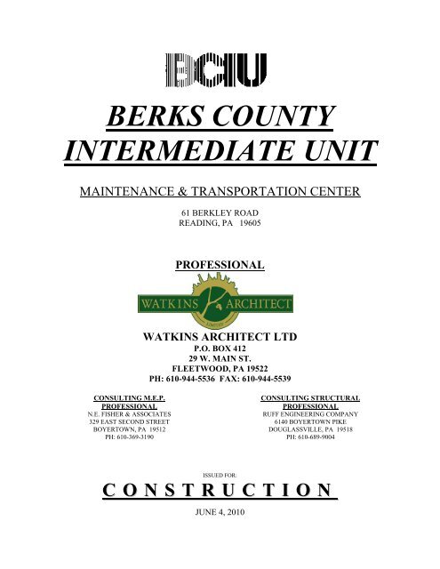 berks county intermediate unit - Balton Construction Inc. About Us