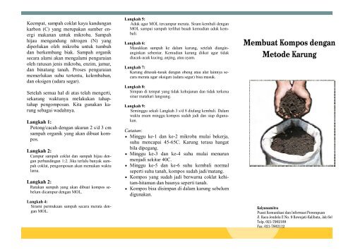 Membuat Kompos dengan Metode Karung - Kalyanamitra