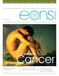 Prostate - the European Oncology Nursing Society