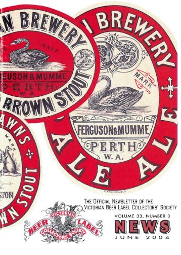 View Newsletter Online - The Victorian Beer label Collectors Society