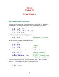 Linear Algebra - Capitol College Faculty Pages