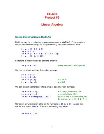 Linear Algebra - Capitol College Faculty Pages