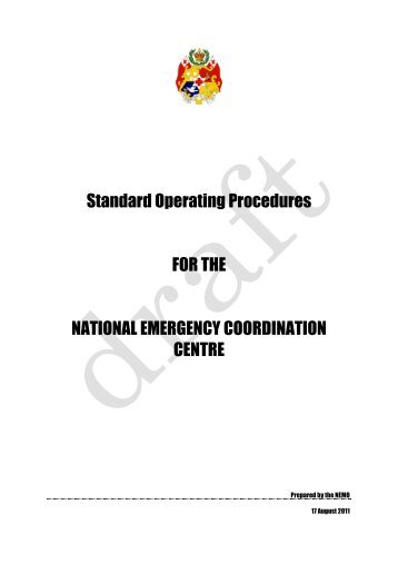 Standard Operating Procedure for NECC