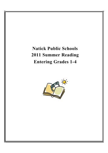 Summer Reading Lists - Grades 1-4 - Natick Public Schools