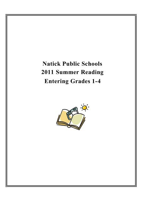 Summer Reading Lists - Grades 1-4 - Natick Public Schools