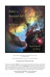 Voice for Bassoon & Percussion - STORMWORLD