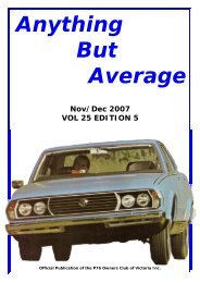 Anything But Average - Leyland P76 Club of Victoria