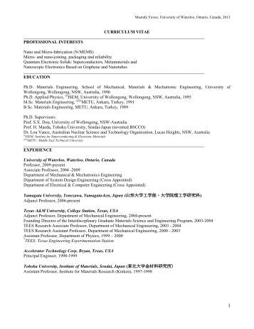 resume mechanical