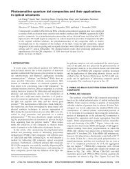 Photosensitive quantum dot composites and their applications in ...