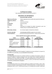 Certificado de AnÃ¡lisis MATERIAL DE REFERENCIA ... - Mollabs