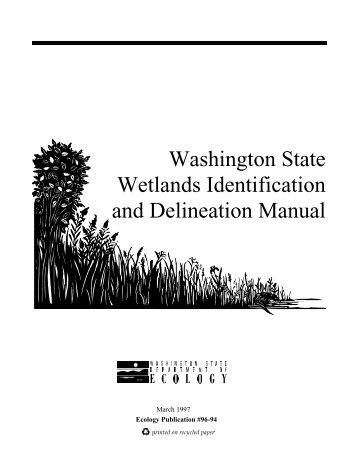 Wetland State Wetlands Identification and Delineation Manual