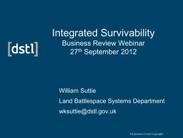 Integrated Survivability - Business Review Webinars