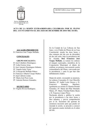 6-Dic - Ayuntamiento de Las Cabezas de San Juan