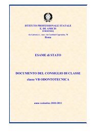 ESAME di STATO DOCUMENTO DEL CONSIGLIO DI CLASSE ...