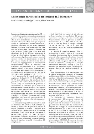 ITALIAN JOURNAL OF PUBLIC HEALTH Epidemiologia dell ... - Ijph.it