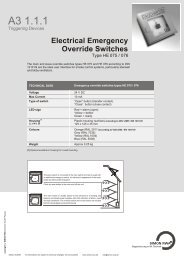 Electrical emergency override switches - energimac