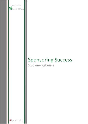 Sponsoring Success - SPONSORs