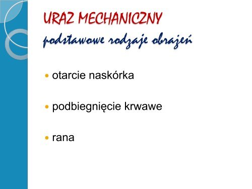 obraÅ¼enia - Katedra Medycyny SÄdowej Collegium Medicum ...