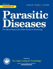 PDF File - The Indian Society for Parasitology