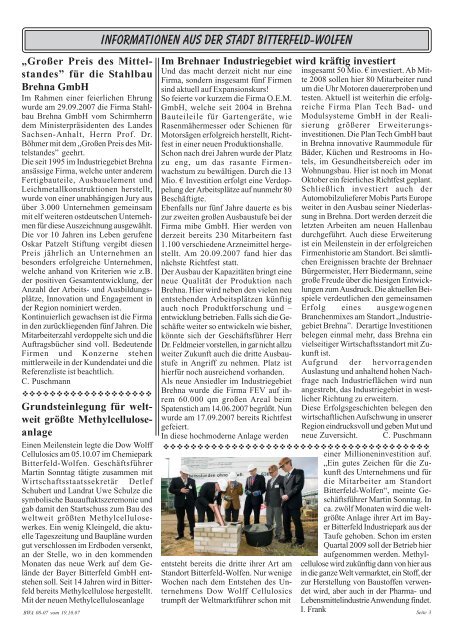 Amtsblatt Amtsblatt Amtsblatt Amtsblatt - Stadt Bitterfeld-Wolfen