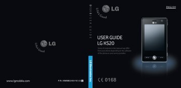 USER GUIDE LG KS20 - DevDB
