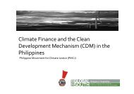 Climate Finance and the Clean Development Mechanism (CDM) in ...