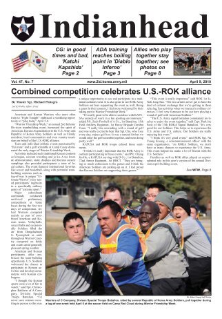 The Indianhead, April 9, 2010 - 2nd Infantry Division - U.S. Army