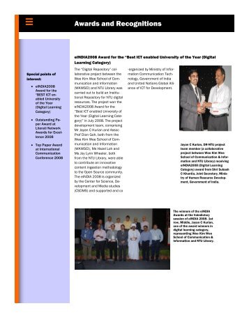 Awards and Recognitions