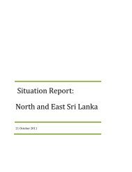 TNA Situation Report - Ilankai Tamil Sangam