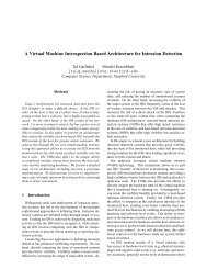 A Virtual Machine Introspection Based Architecture for Intrusion ...